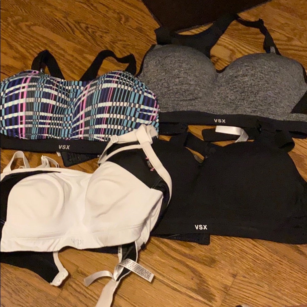 Lot of 4 VSX sports bras Victoria’s Secret